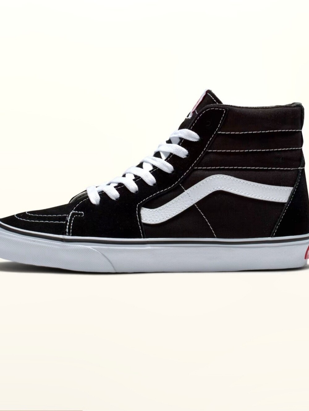 Vans Black & White High-Top Skate Sneakers